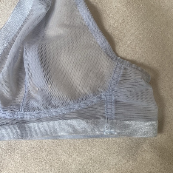 Jason Wu, mesh demi bustier bra, light blue periwinkle, super light weight XL - Picture 8 of 10